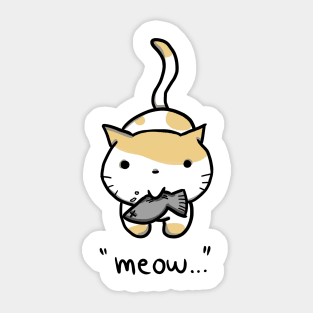 Meow Cat Sticker